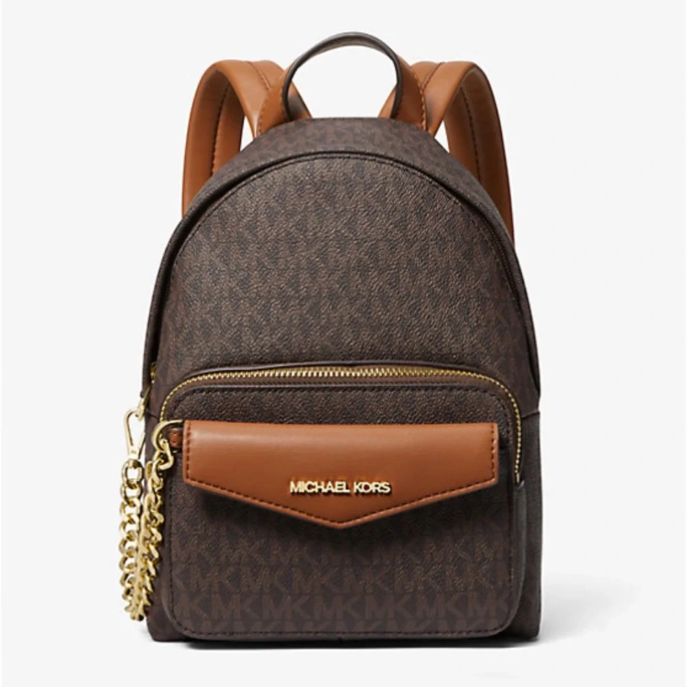MICHAEL KORS Maisie Extra-Small Logo 2-in-1 Backpack Brown NWT